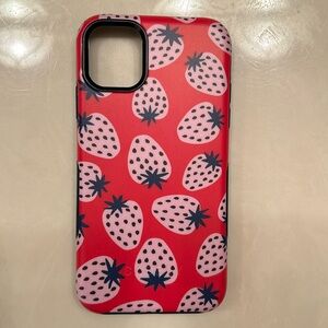 Casely Red and Pink Strawberry iPhone 11 Phone Case. Barely used
